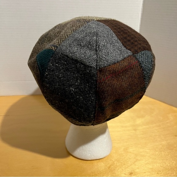 Hanna Hats NWT Donegal Ireland Wool Patchwork Newsboy Size XL - Picture 4 of 10
